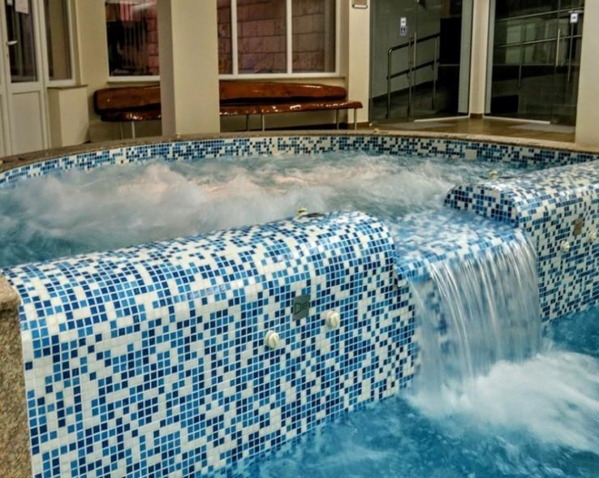 Spa with mineral water