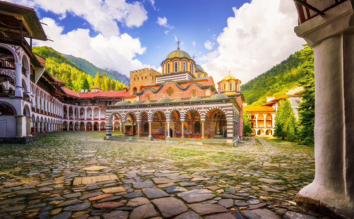 Rila-Monastery-Courtyard-Sofia-Bulgaria
