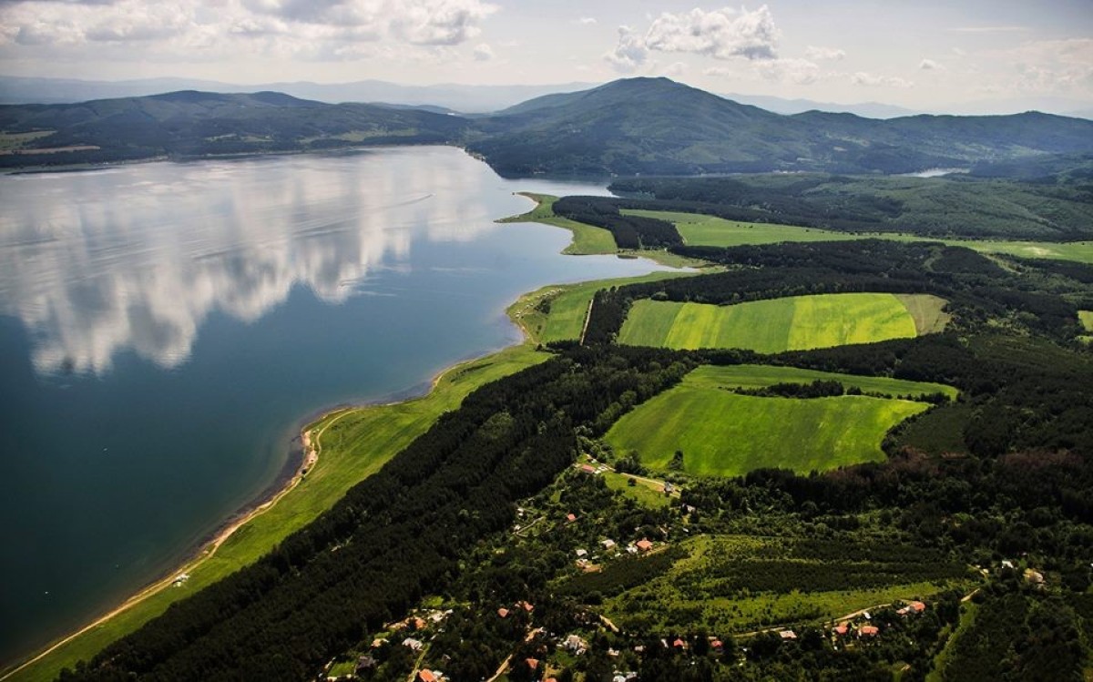 Pancharevo Lake from Above