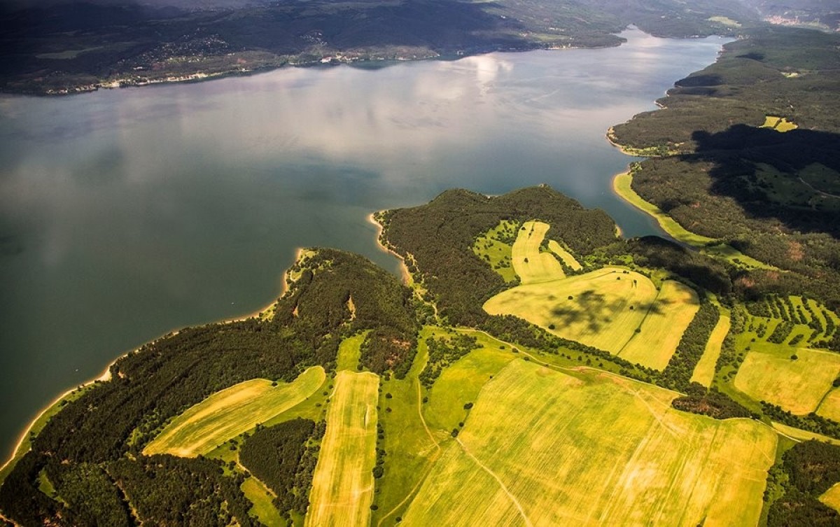 Pancharevo Lake form Above